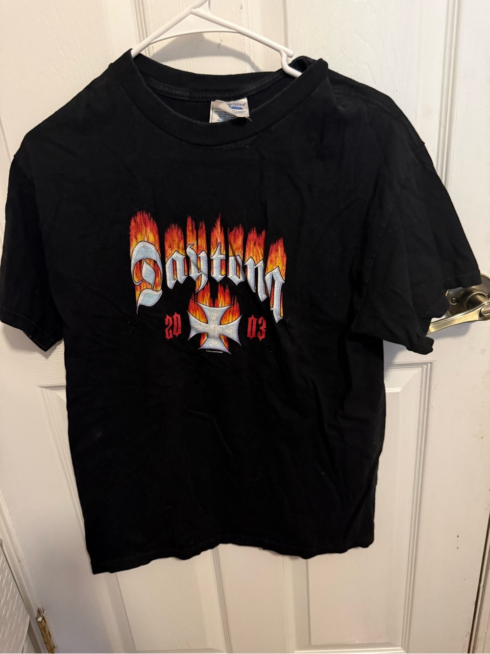 Daytona Flame Graphic  Tee - Black